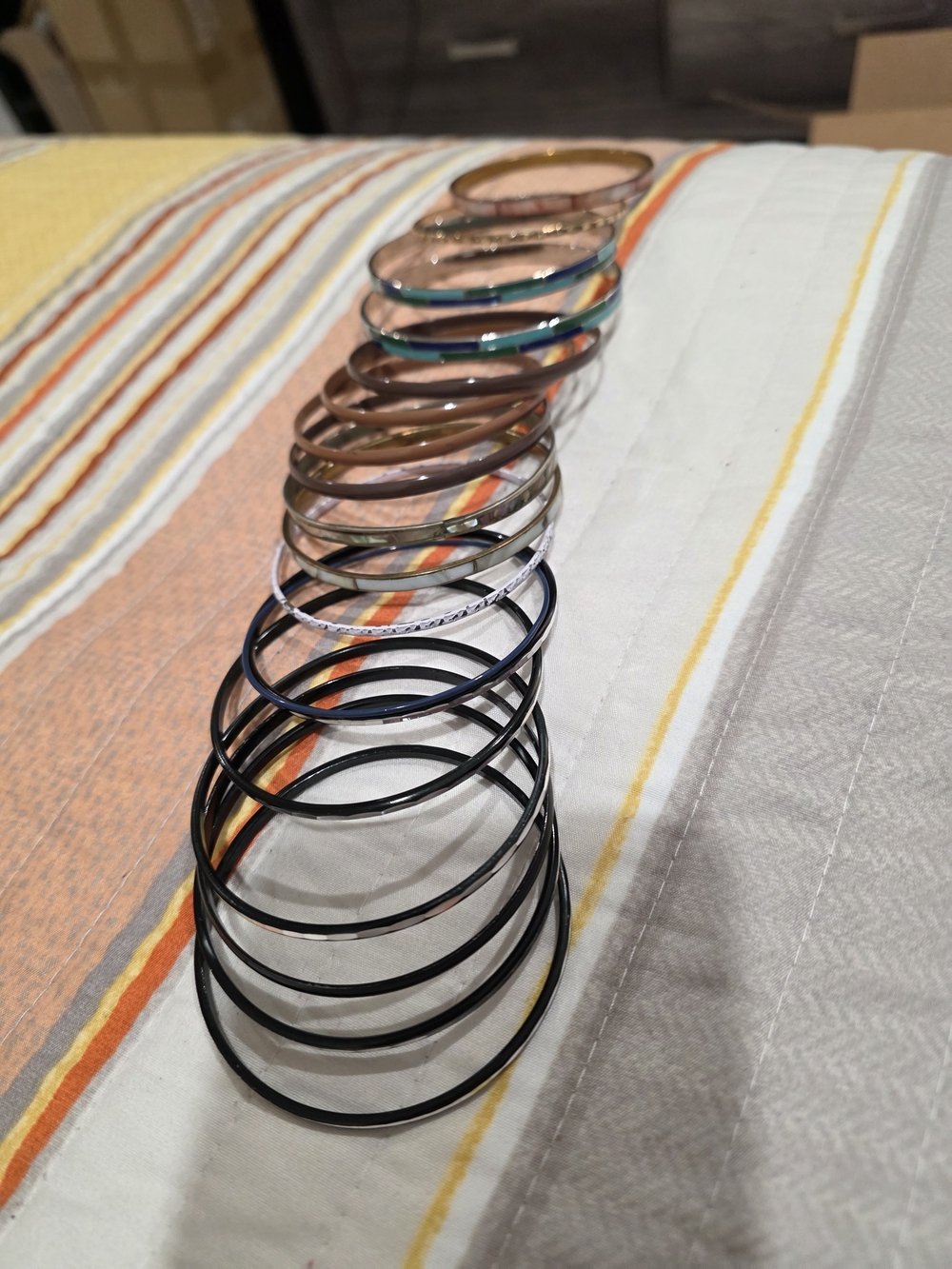 Classic Black and Mixed Metal Stackable Necklaces - Women Jewelry Necklaces